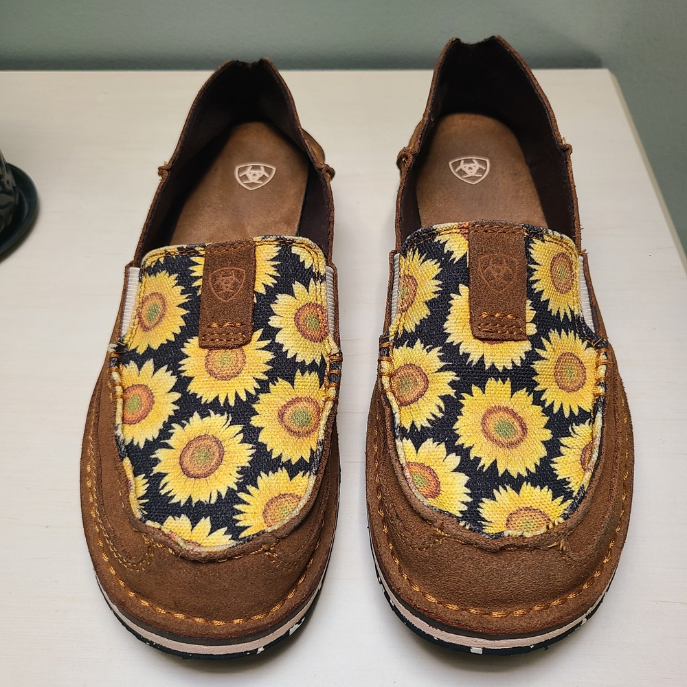 Ariat Brown Leather Loafers - Picture 3 of 6